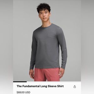 Men’s Lululemon Long Sleeve T-Shirt, size M